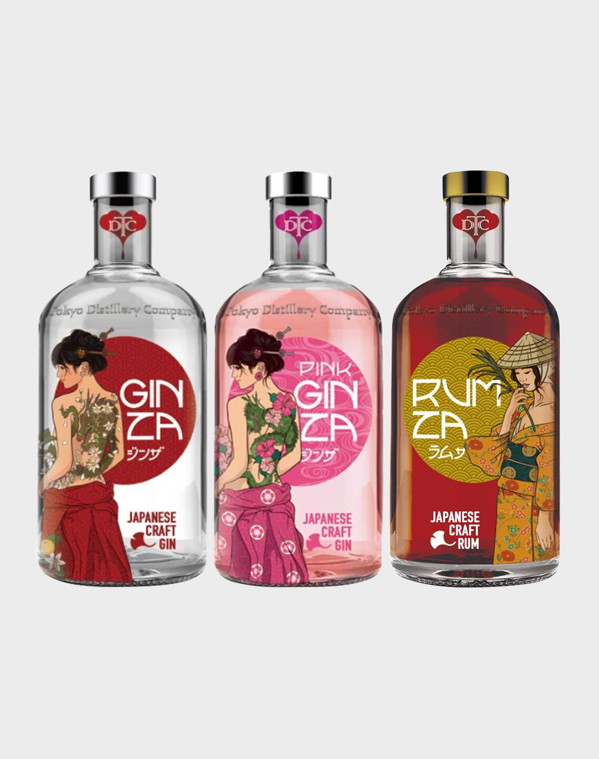 Gin Za Japanese 3 Bottles Set