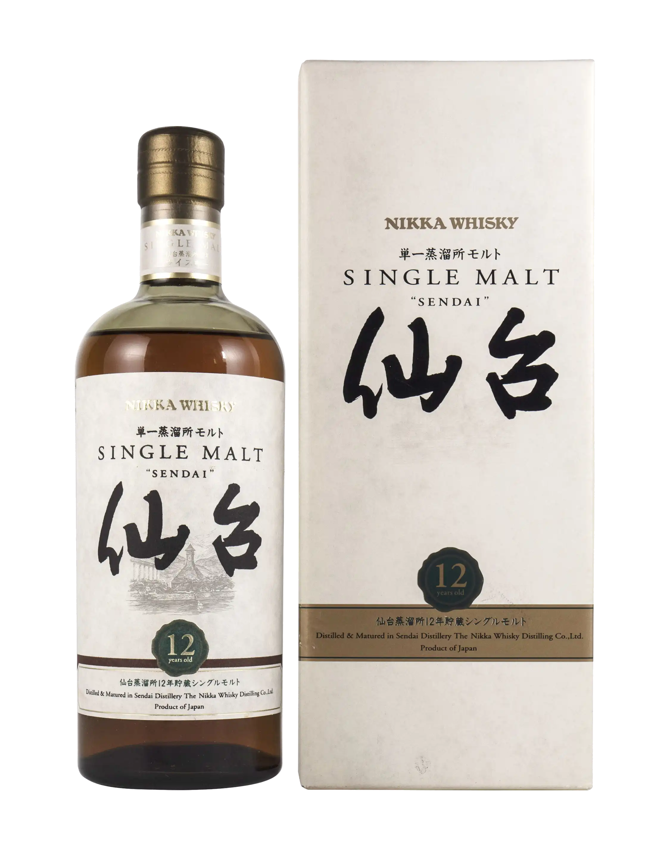 Nikka Sendai 12 Years Old Single Malt Final Version Old Nikka Sendai 12 Years Old Single Malt Final Version Old
