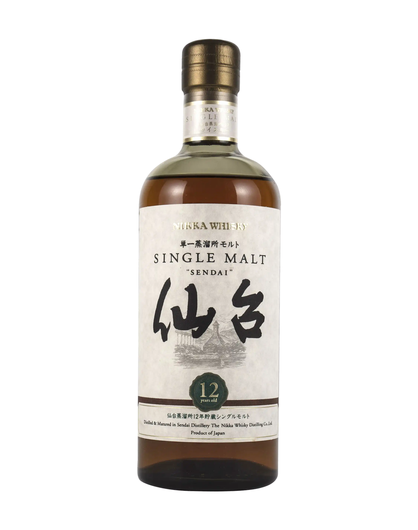 Nikka Sendai 12 Year Old Single Malt Final Version Old Whisky