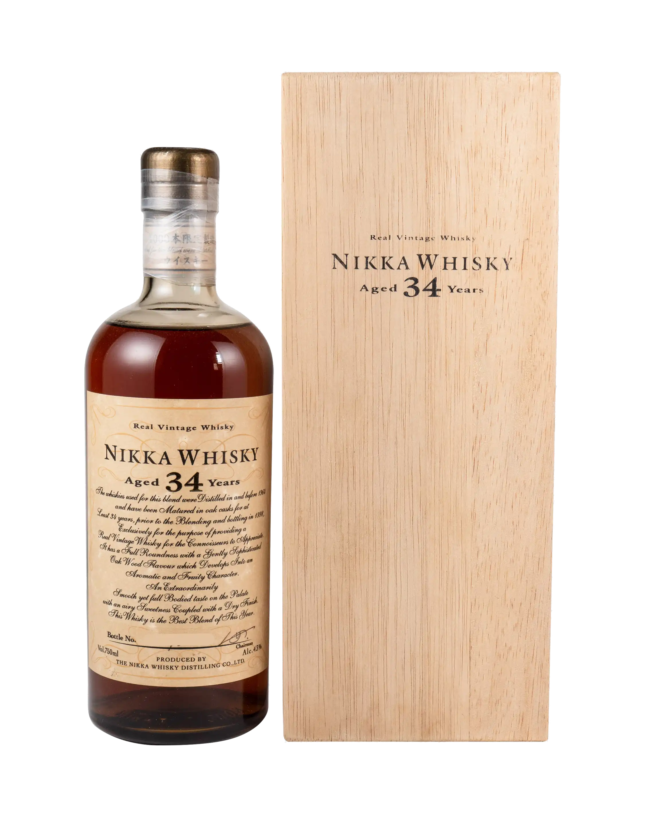 Nikka Whisky 34 Years Old 1998