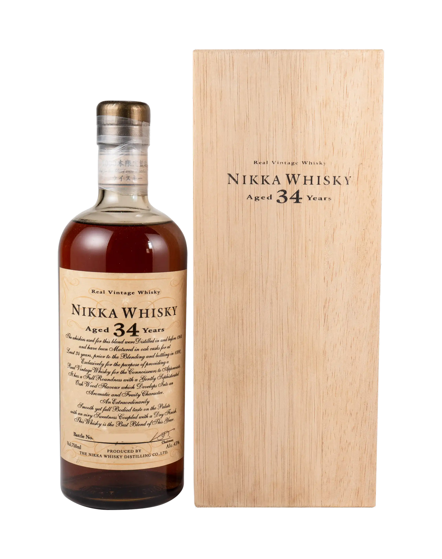 Nikka Whisky 34 Years Old 1998
