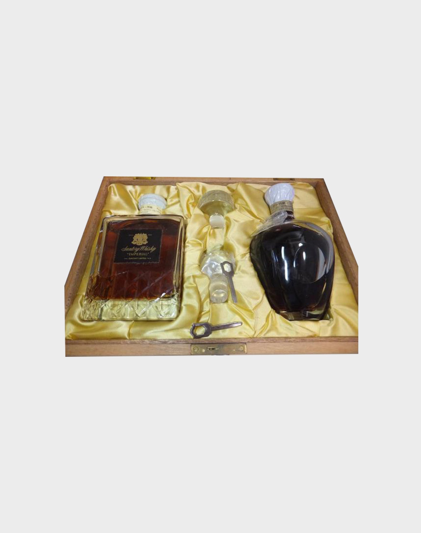 Suntory Whisky & Brandy “Imperial” with Crystal Stopper - Woodenbox