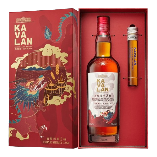 Kavalan Triple Sherry Cask 2024 Dragon Gift Box – dekantā 