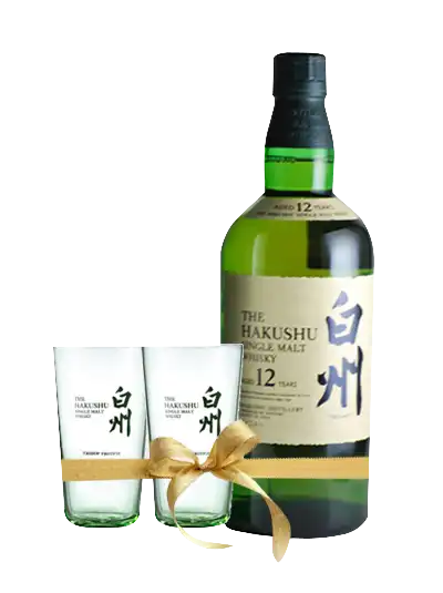 Suntory Hakushu 12 Year Old Gift Set (No Box   2 Glasses)