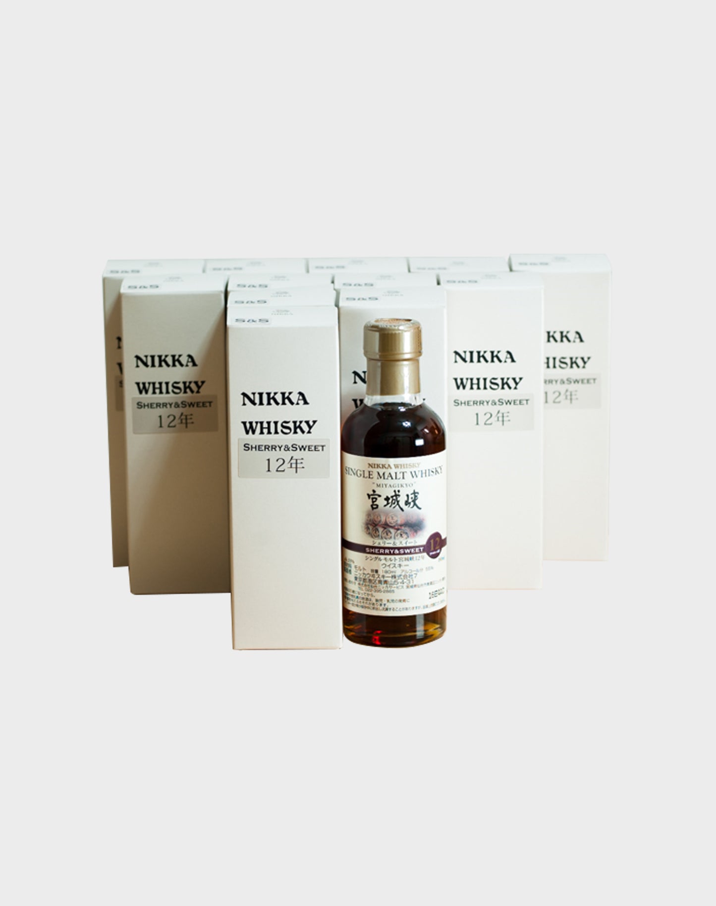 Nikka Miyagikyo 12 Year Old Sherry & Sweet (18cl) (12 Bottle Set)