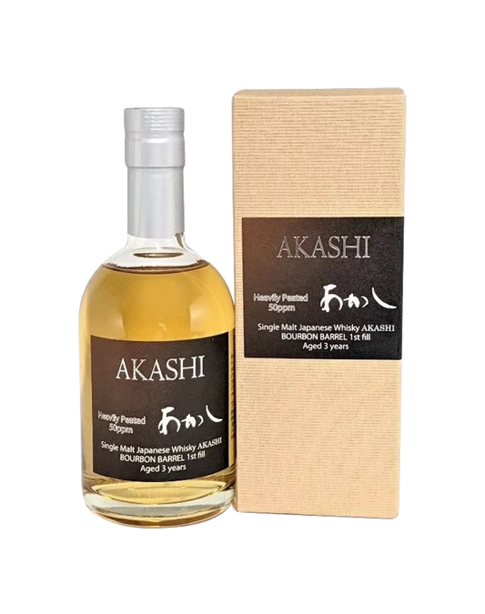 Akashi 3 Years Old Heavily Peated Bourbon Barrel 1st fill