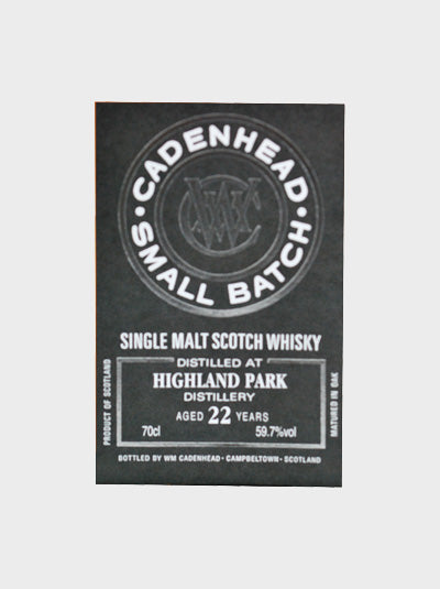 Whisk-E Cadenheads 22 Year Old