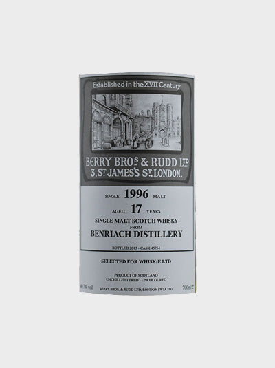 Whisk-E  Benriach 1996 17 Year Old