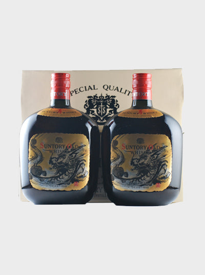 Suntory Old Whisky Dragon Label Set of 2 Bottles