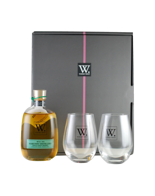 Suntory Whisky Shop W. Original Whisky No. 8 Hakushu with Glasses