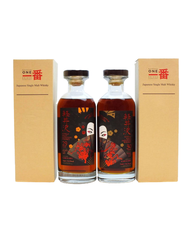 Karuizawa 29 Year Old Bourbon and 30 Year Old Sherry Geisha Labels (Price Upon Request)