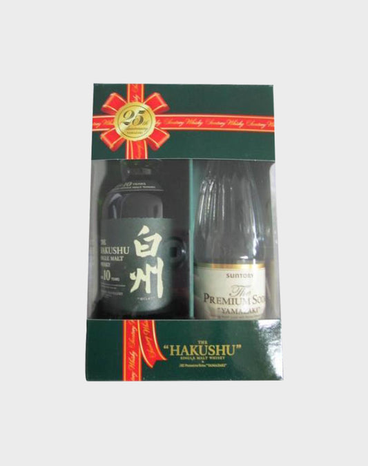 Hakushu 10 Year Old 350 ml  & Yamazaki Premium Soda Gift Set