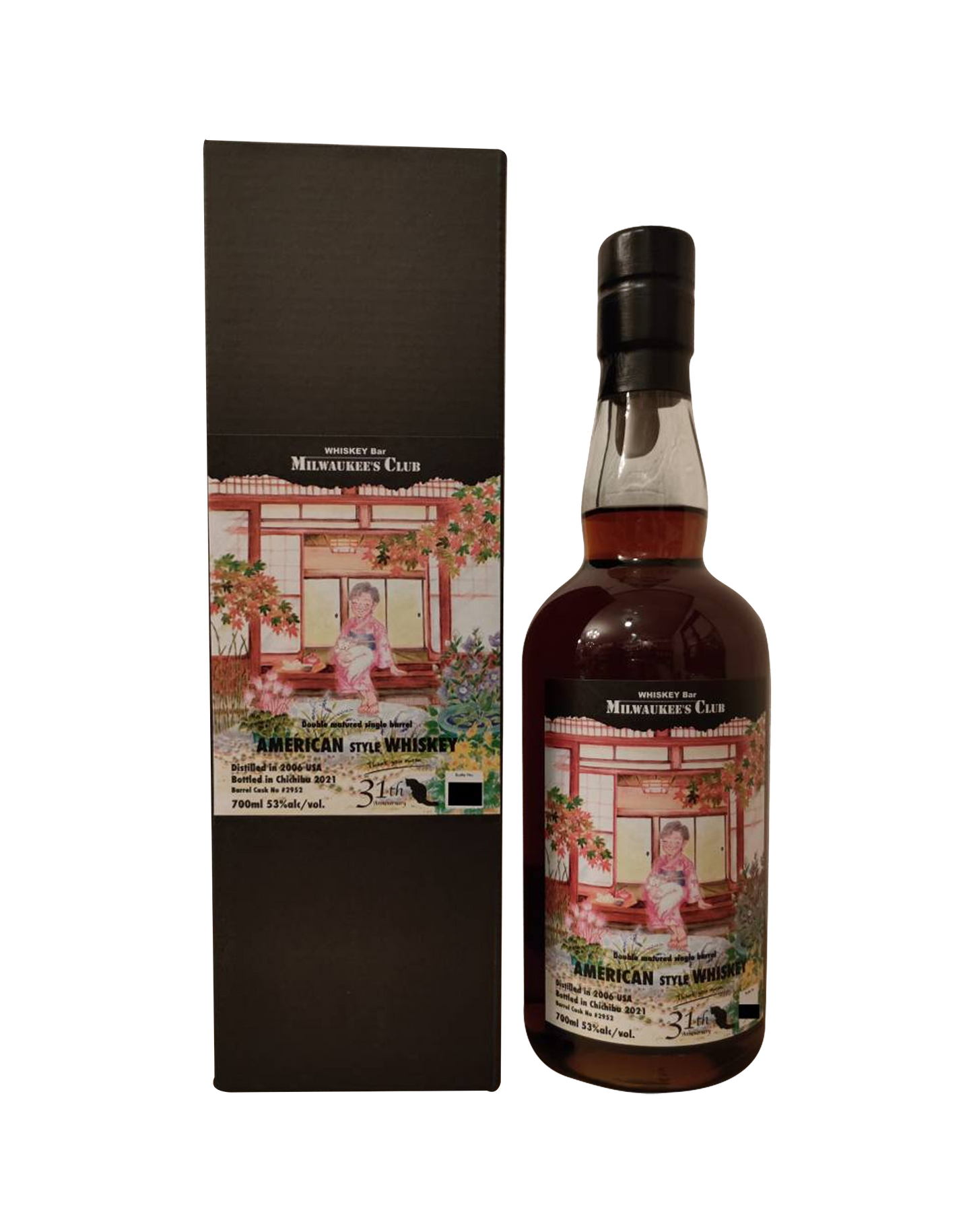 Ichiro's Malt Chichibu Milwaukee's Club 31st Anniversary Bottle