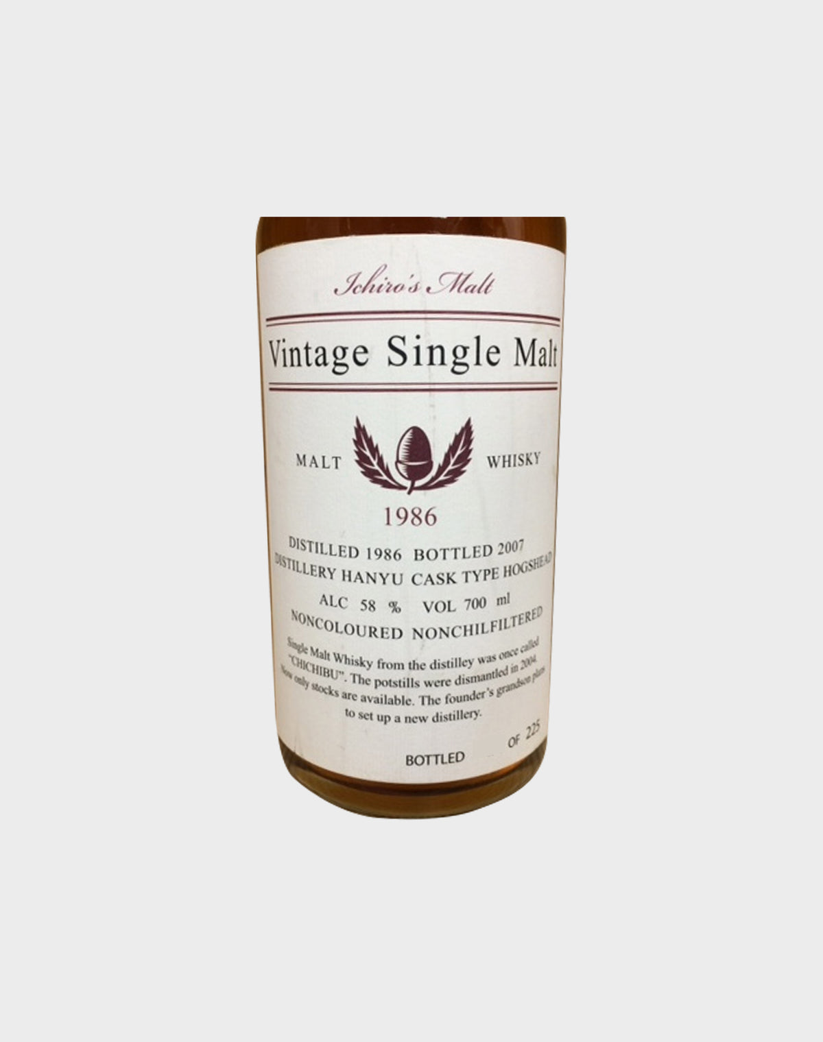 Ichiro's Malt - Vintage Single Malt 1986