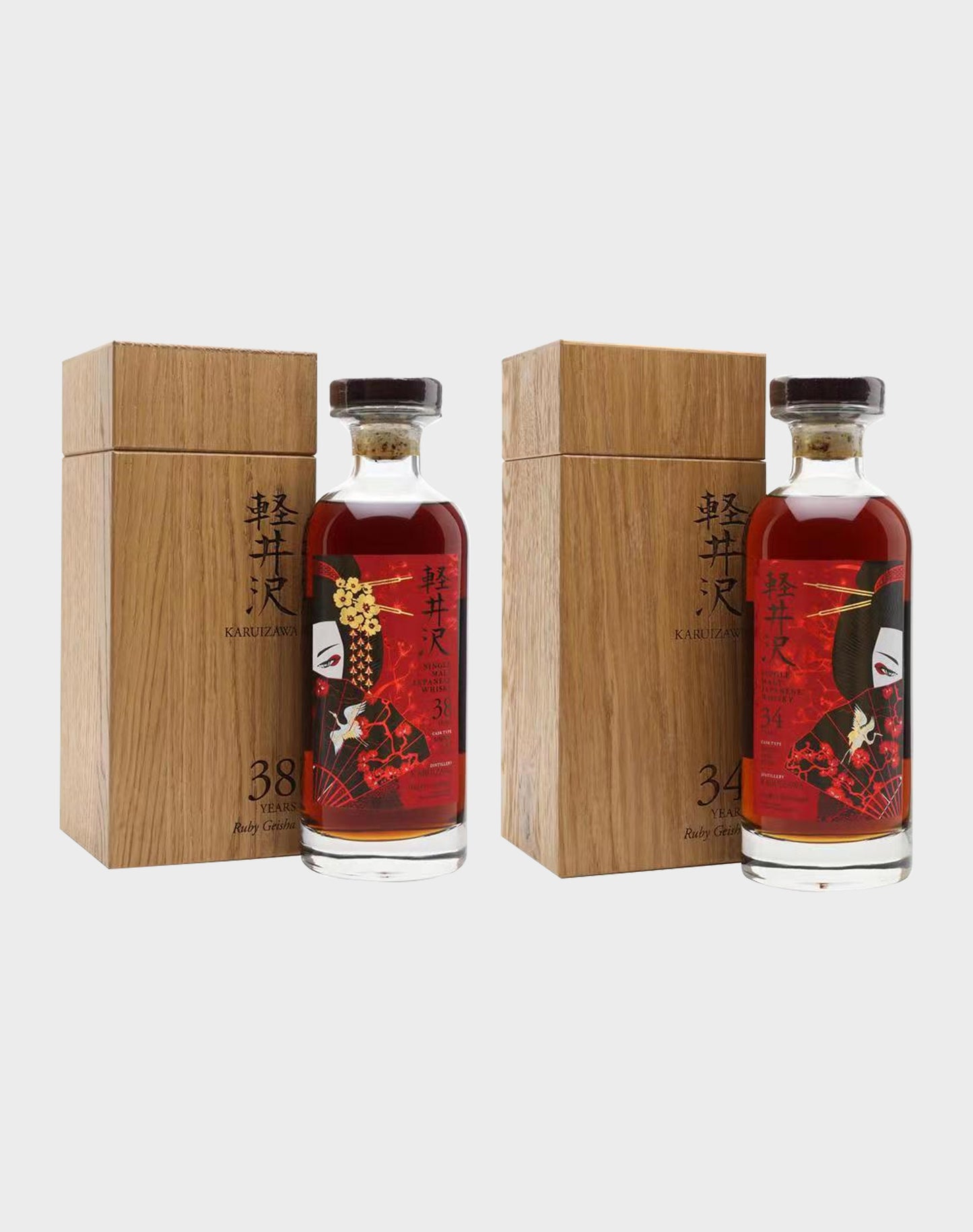 Karuizawa 34 & 38 Years Old “Ruby” Geisha Set (Price Upon Request)