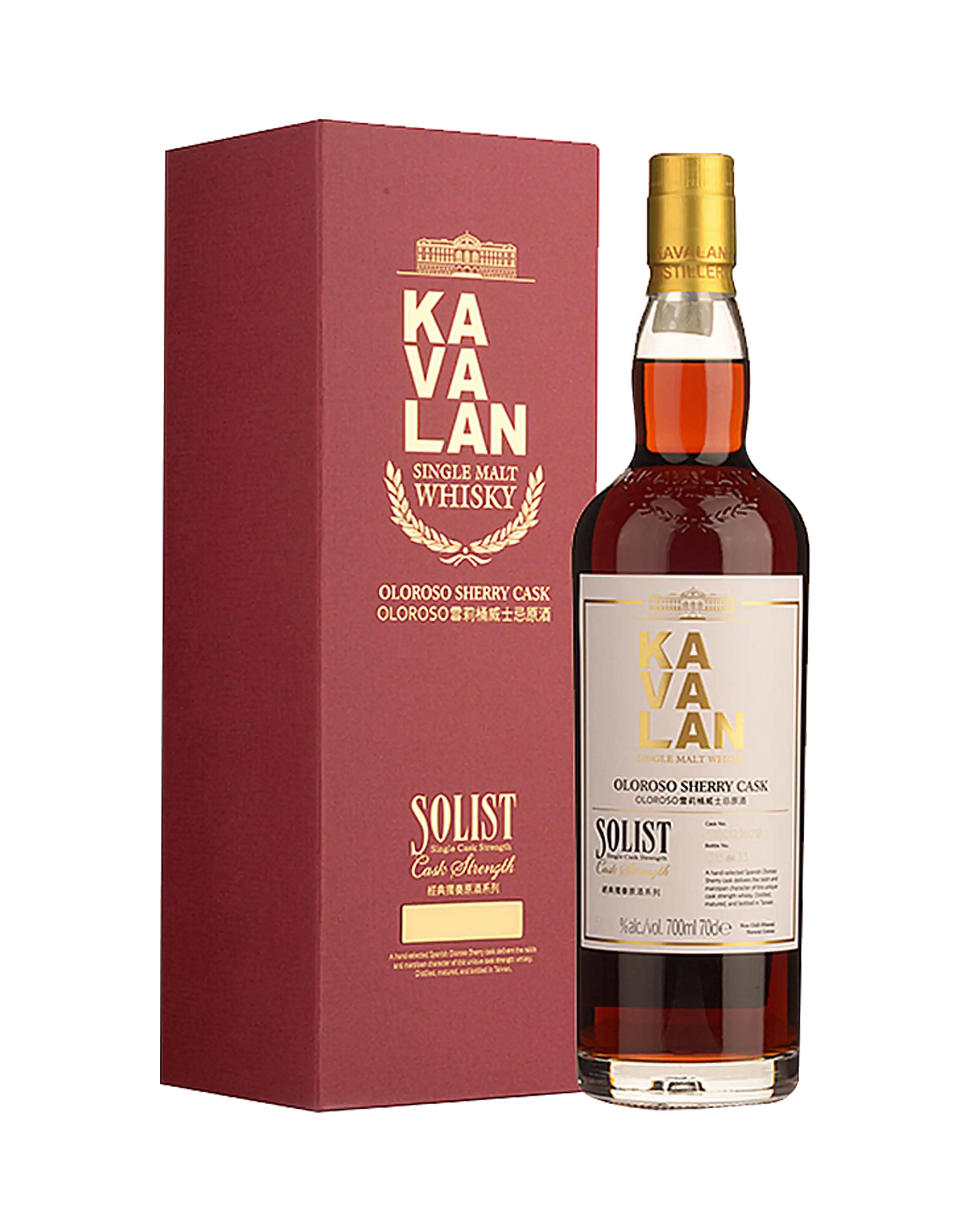 Kavalan Solist Oloroso Sherry Single Cask Strength (Square Box)