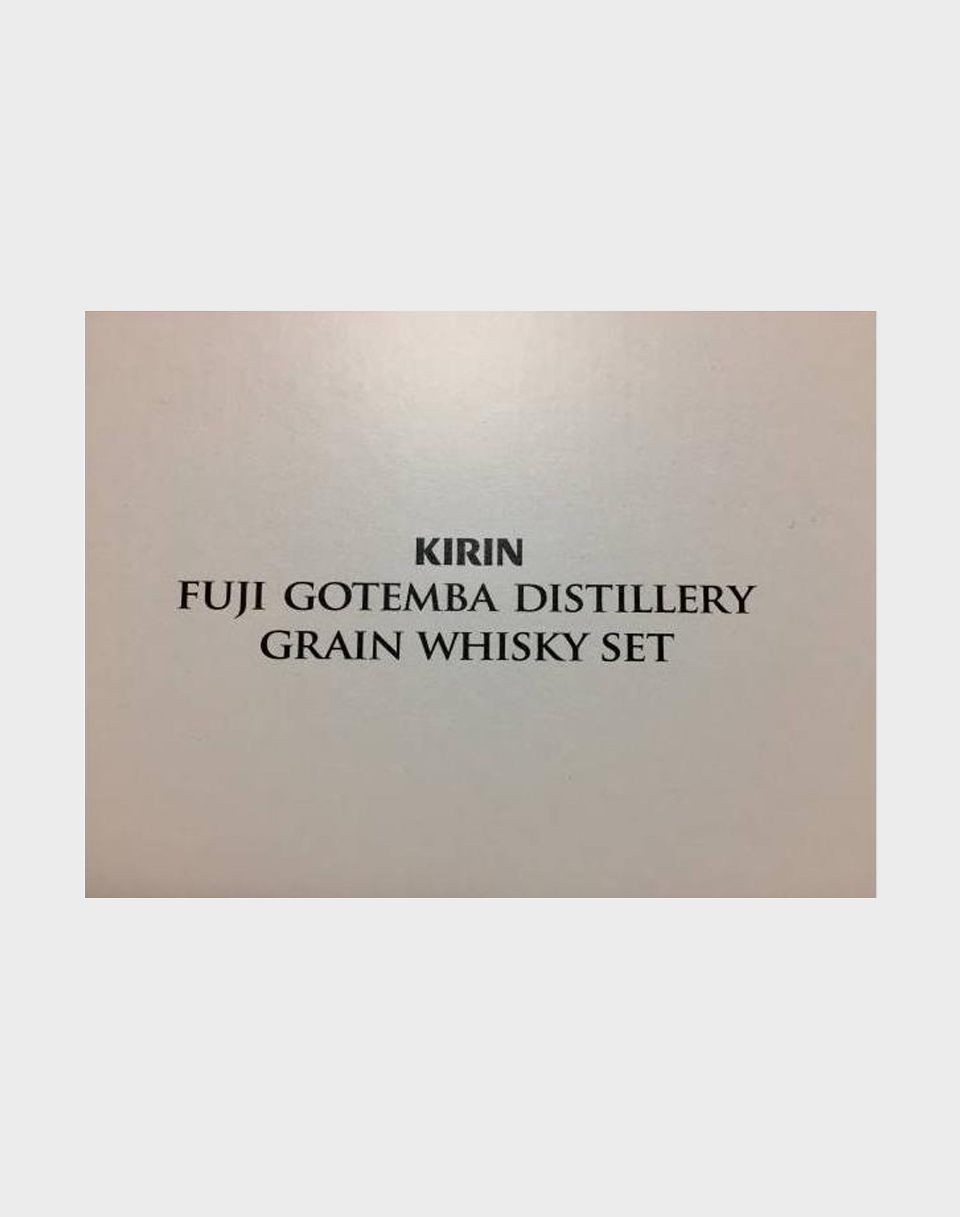 Kirin Fuji Gotemba Distillery Grain Whisky Set