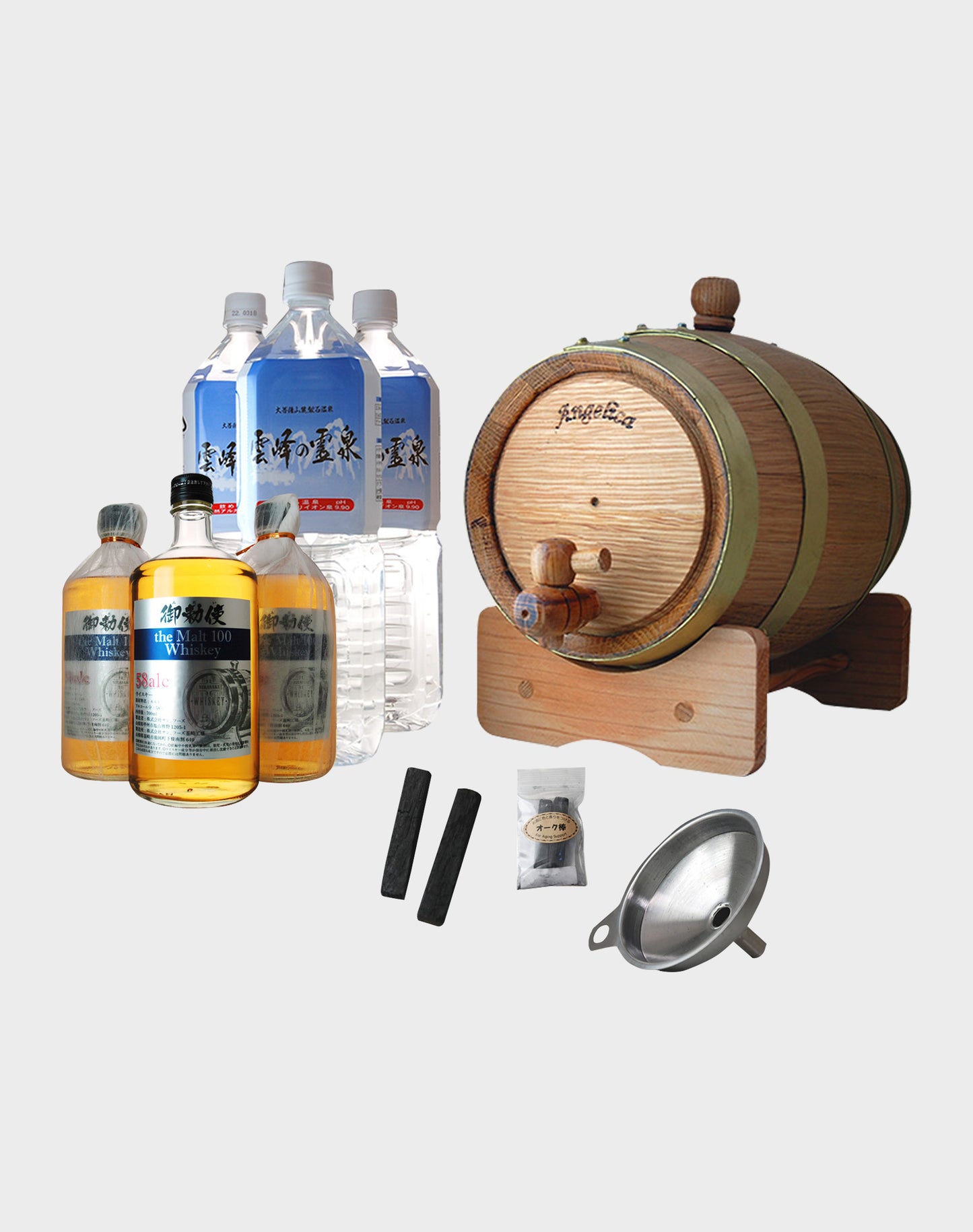 Personal Whisky Making Kit with 2L Mini Barrel Set