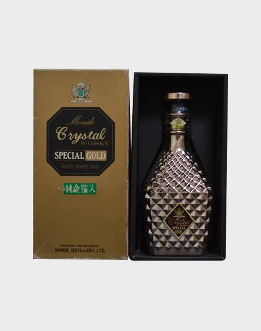 Monde Royal Crystal Whisky Special Gold Bottle