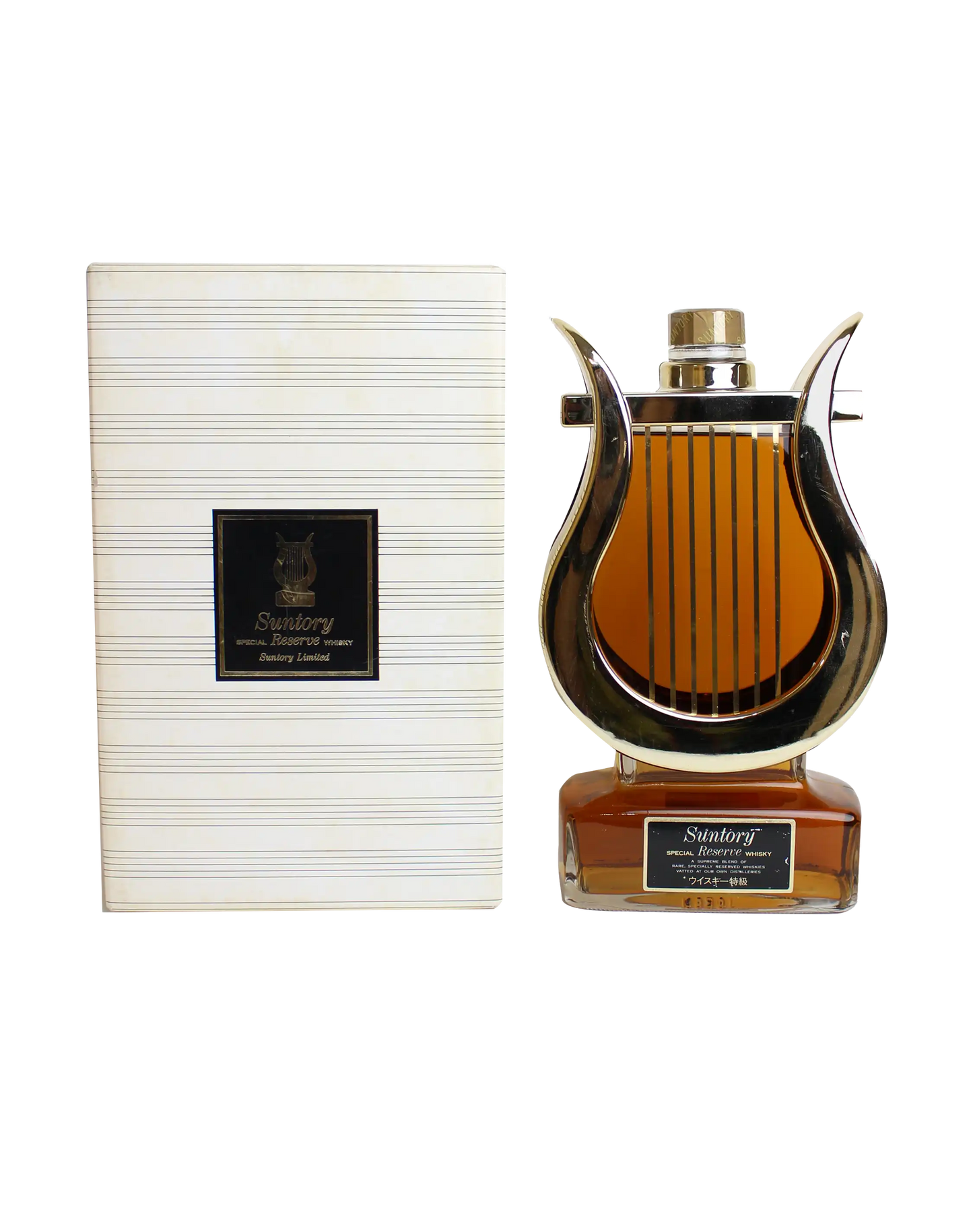 Suntory Special Reserve Whisky Harp Bottle