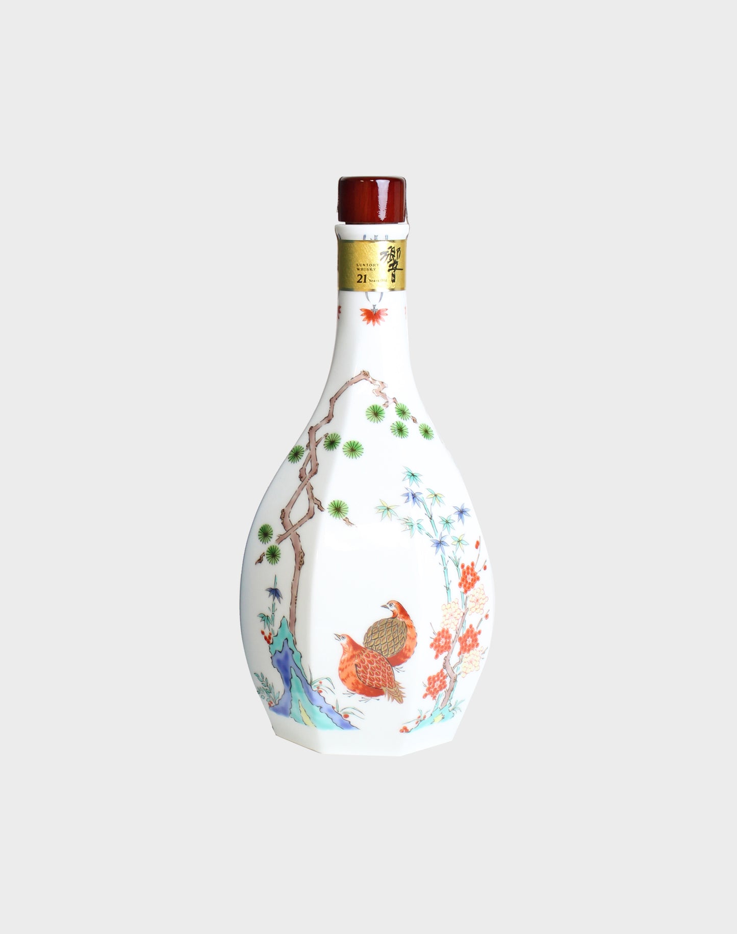 Hibiki 21 Year Old Whisky Octagonal Porcelain Bottle