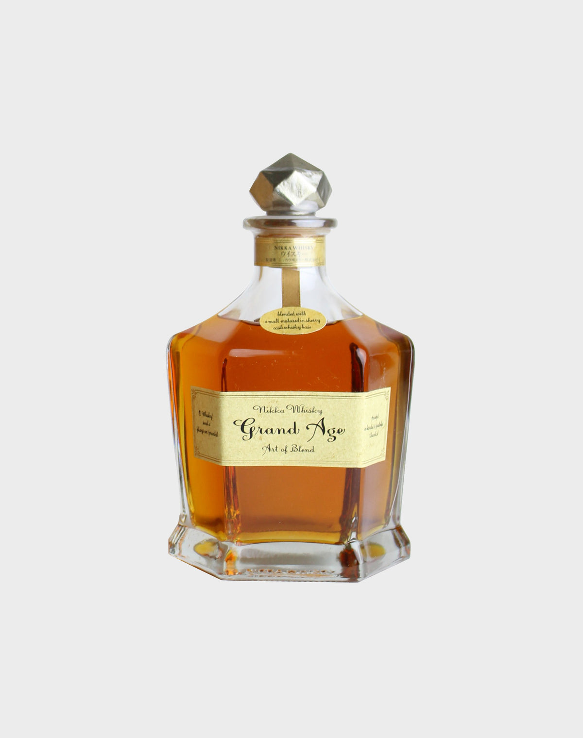 Nikka Grand Age Art of Blend  Monde Royal Crystal Bottling