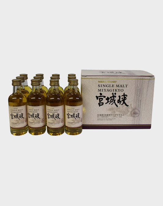 Nikka Single Malt Miyagikyo Non-Age Miniature Set (12 Bottles)