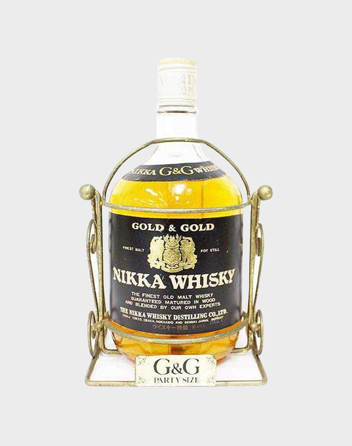 Nikka Whisky G & G Party Size With Bottle Stand