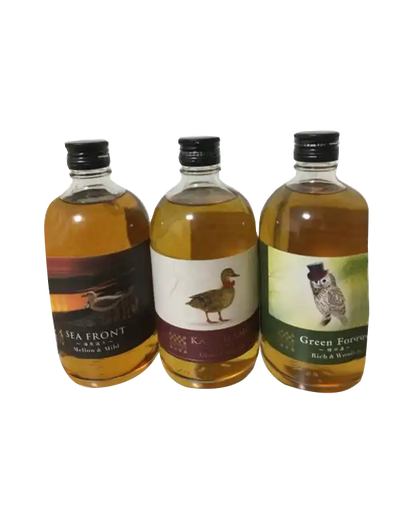 Sea Front, Karugamo and Green Forest Whisky Set