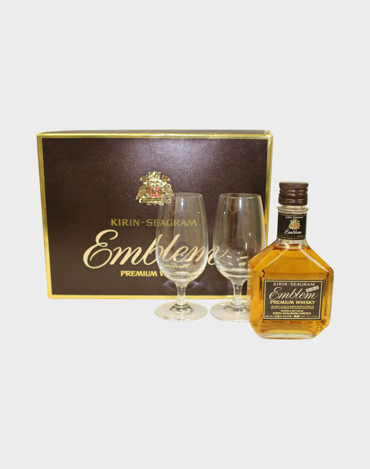 Kirin Seagram Emblem Whisky Set With Glasses| Buy Online | dekantā