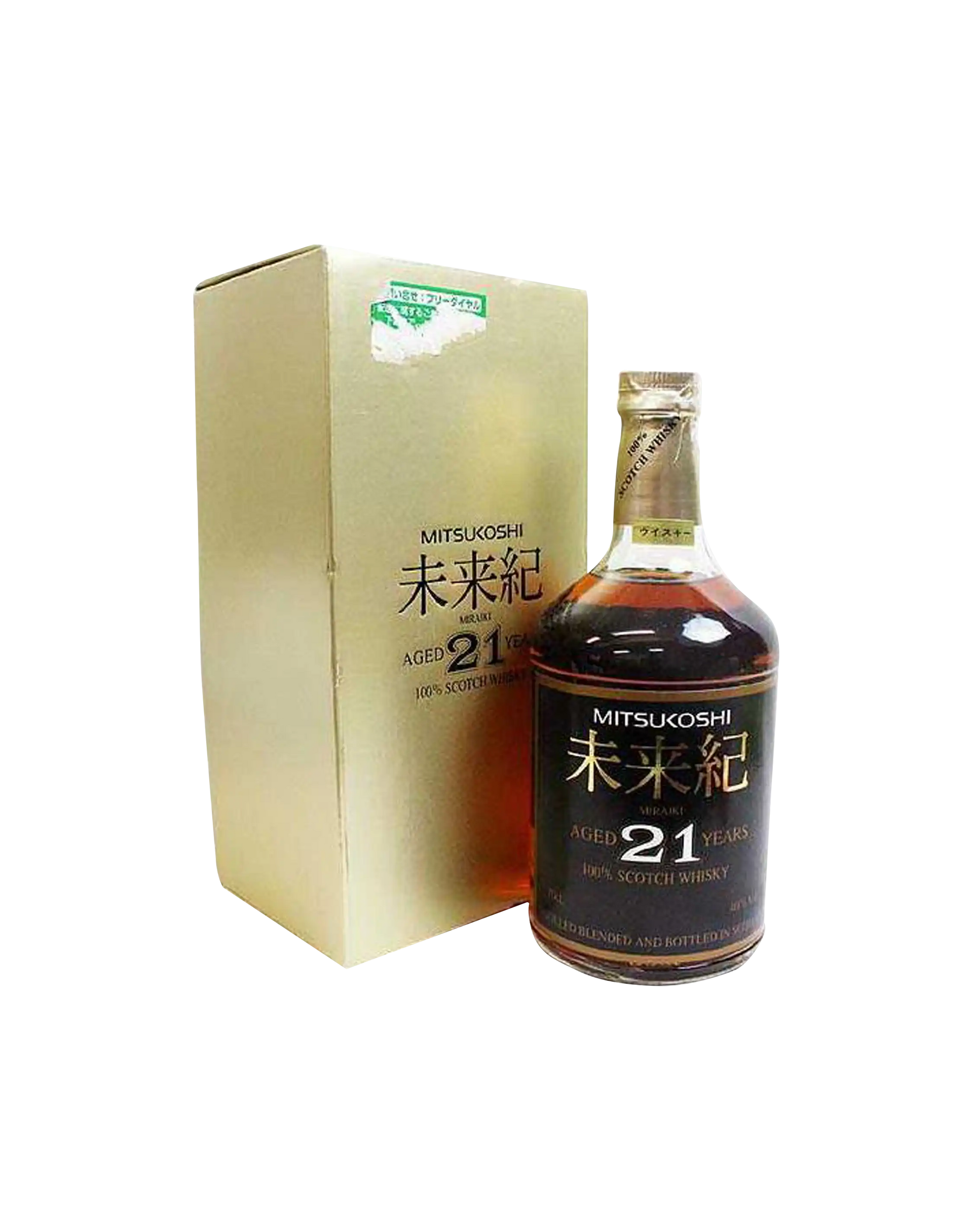 ウイスキー mituyasu.k.merca Mitsukoshi 21 Year Old Miraiki Scotch Whisky | dekantā