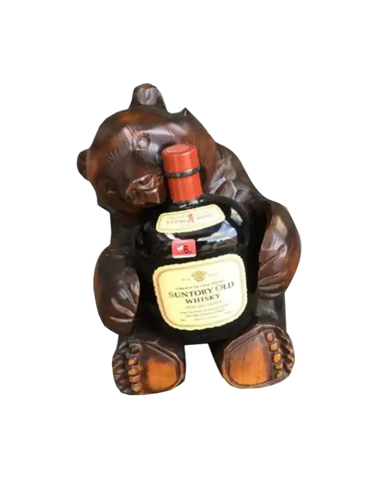 Suntory Old Mild and Smooth with Wooden Bear Stand