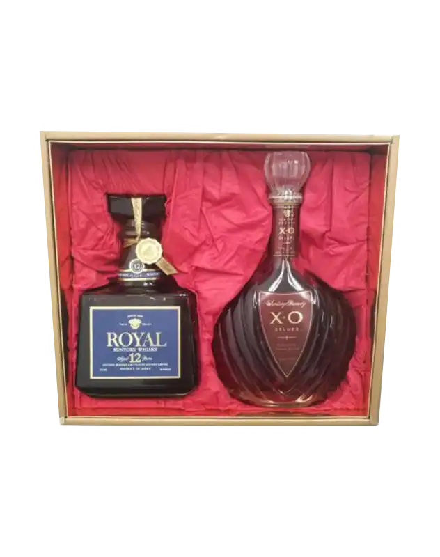 Suntory Royal 12 Year Old & Brandy X.O Deluxe Whisky Set