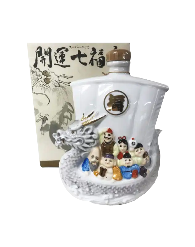 Nikka Super  "Seven Fortune Dragon" Ceramic Bottle