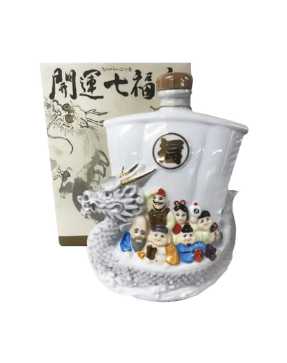 Nikka Super  "Seven Fortune Dragon" Ceramic Bottle