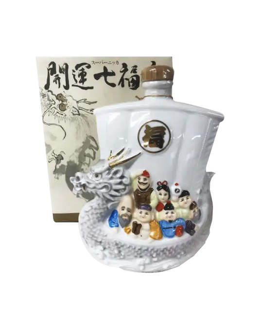 Nikka Super  "Seven Fortune Dragon" Ceramic Bottle