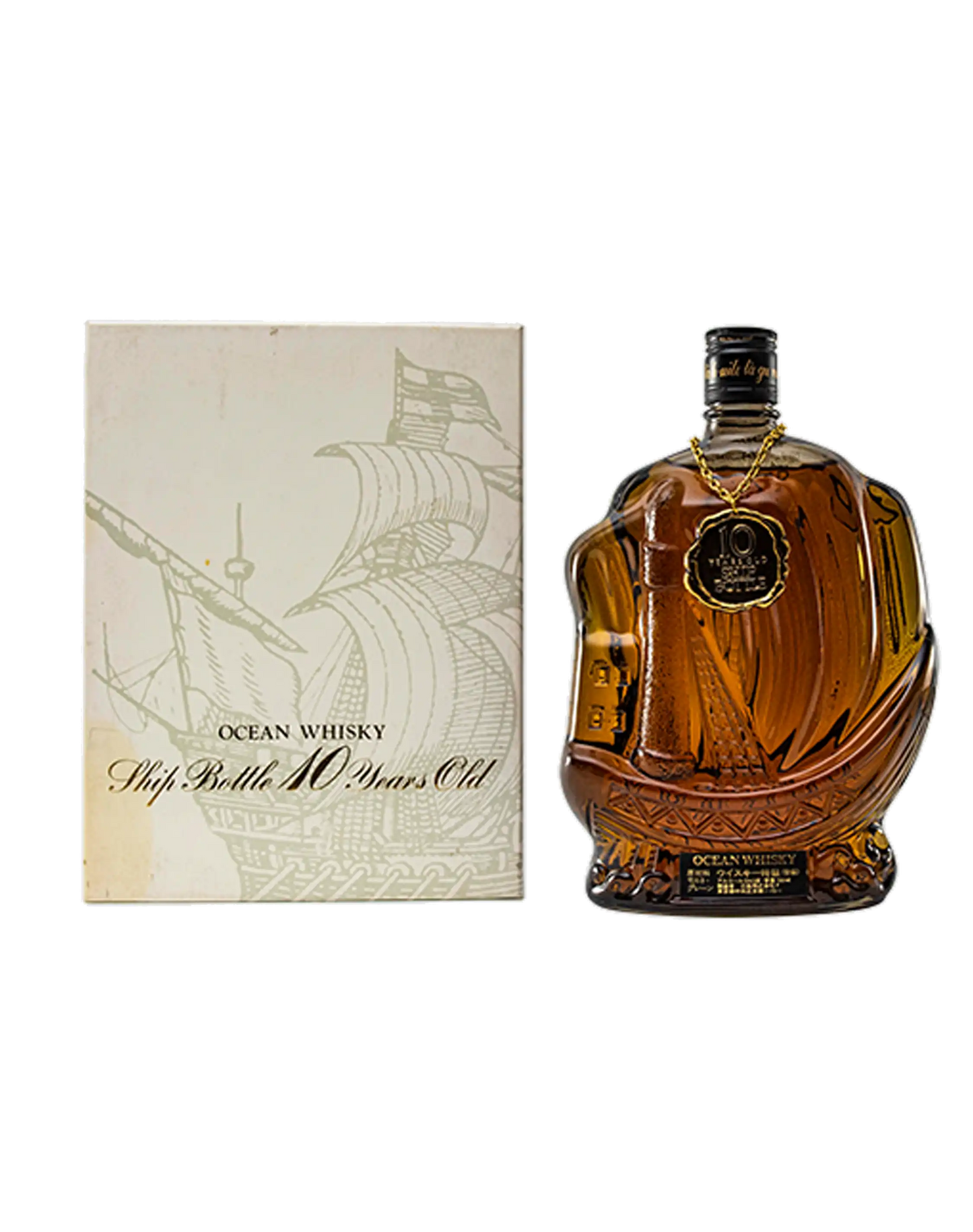 OCEAN WHISKY Ship Bottle 10 years old OCEAN WHISKY Ship Bottle 10 years old
