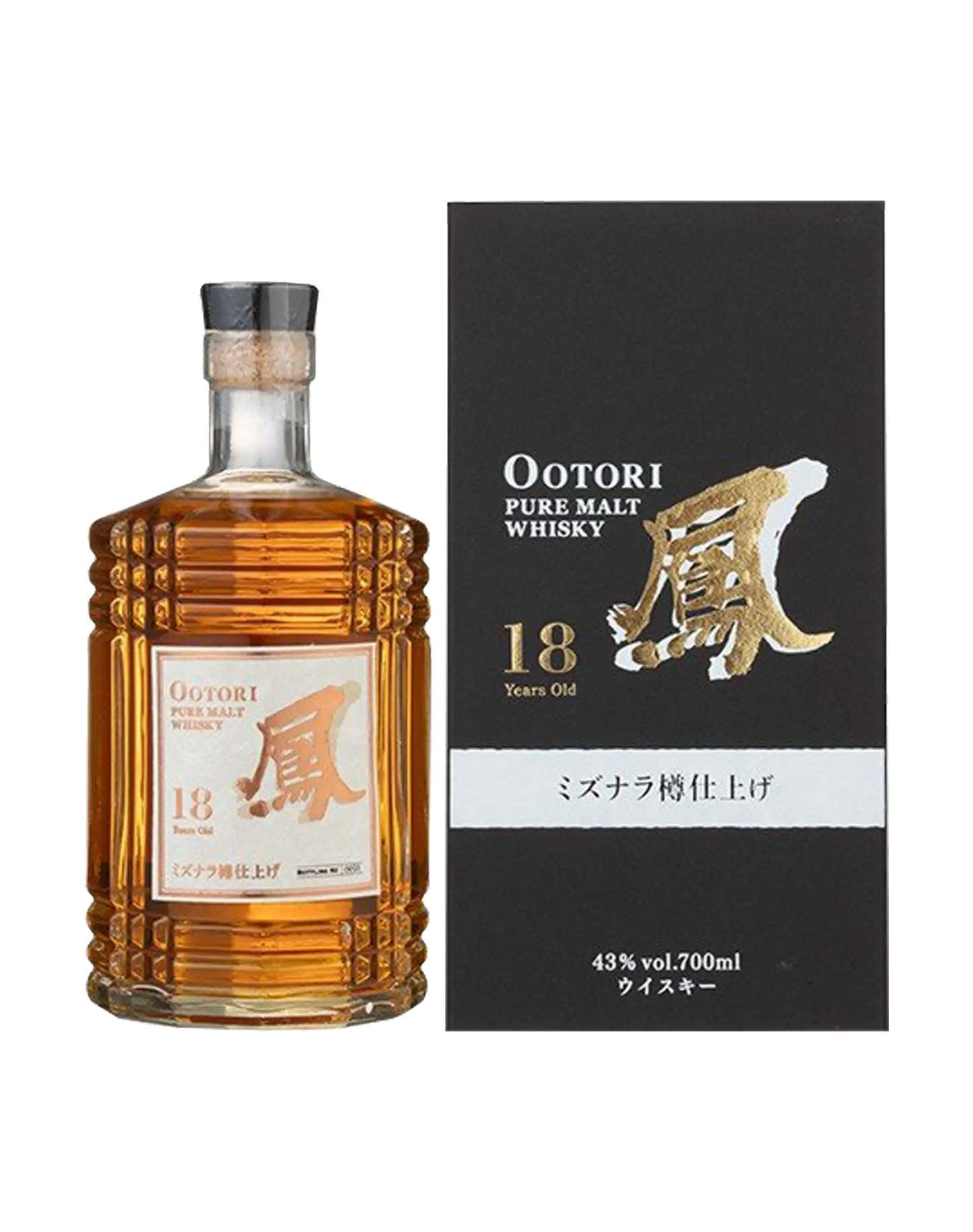 Ootori Pure Malt 18 Years Old Mizunara Finish