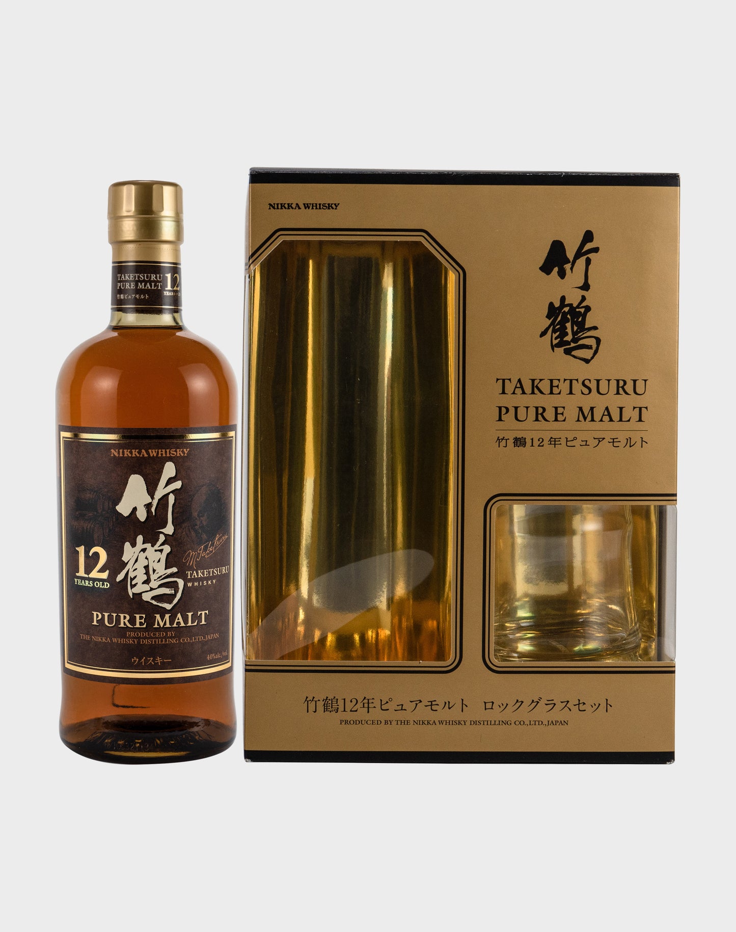 Nikka Taketsuru 12 Year Old Set with Glass