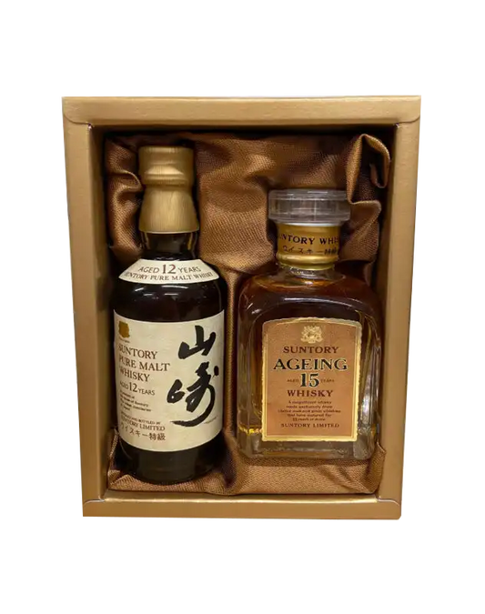 Yamazaki 12 Year Old Pure Malt & Suntory Ageing 15 Miniature Set