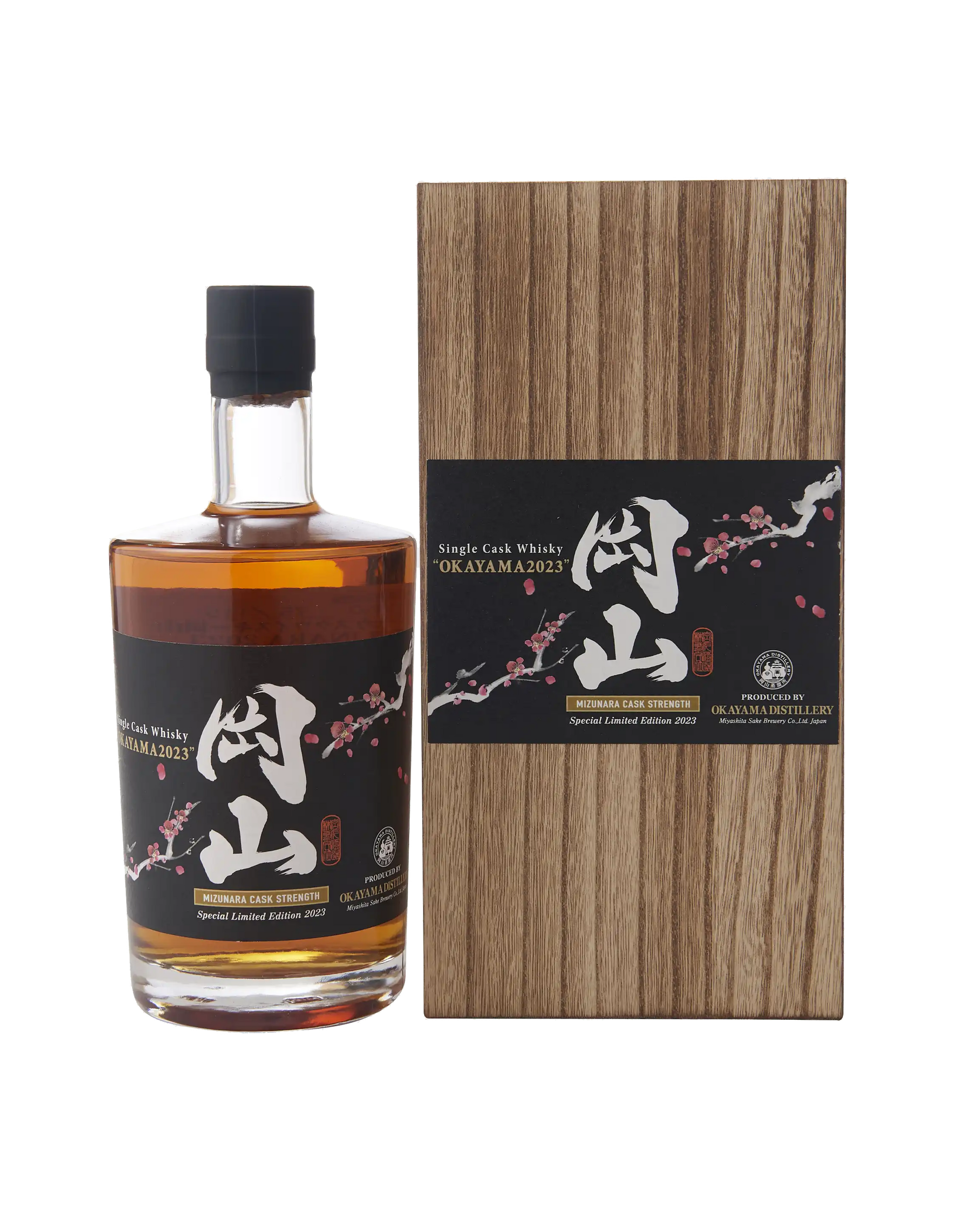 Okayama 2023 Mizunara Single Cask whisky - dekantā Okayama 2023 Mizunara Single Cask whisky - dekantā