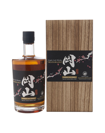 Okayama 2023 Mizunara Single Cask whisky - dekantā Okayama 2023 Mizunara Single Cask whisky - dekantā