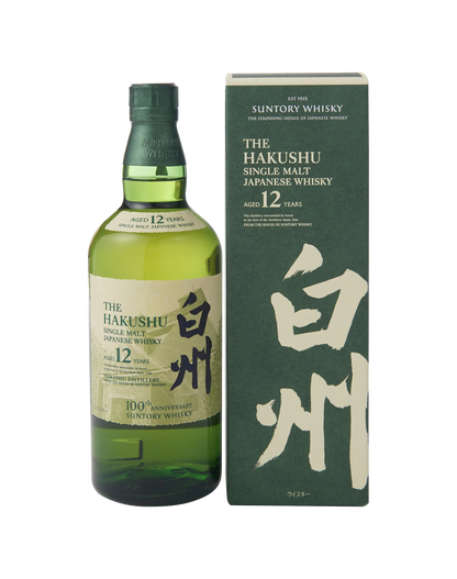 Hakushu 12 Years Old 100th Anniversary Distillery Label