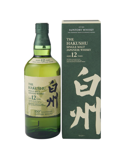 Hakushu 12 Years Old 100th Anniversary Distillery Label