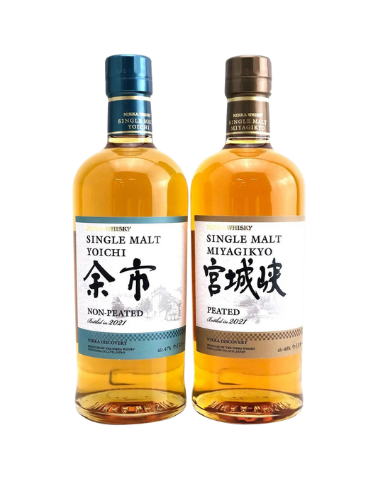 Nikka Discovery Miyagikyo Peated & Yoichi Non-Peated Set 2021