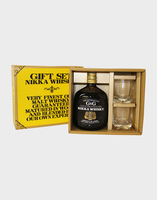 Nikka G&G Black Label & Glass Gift Set