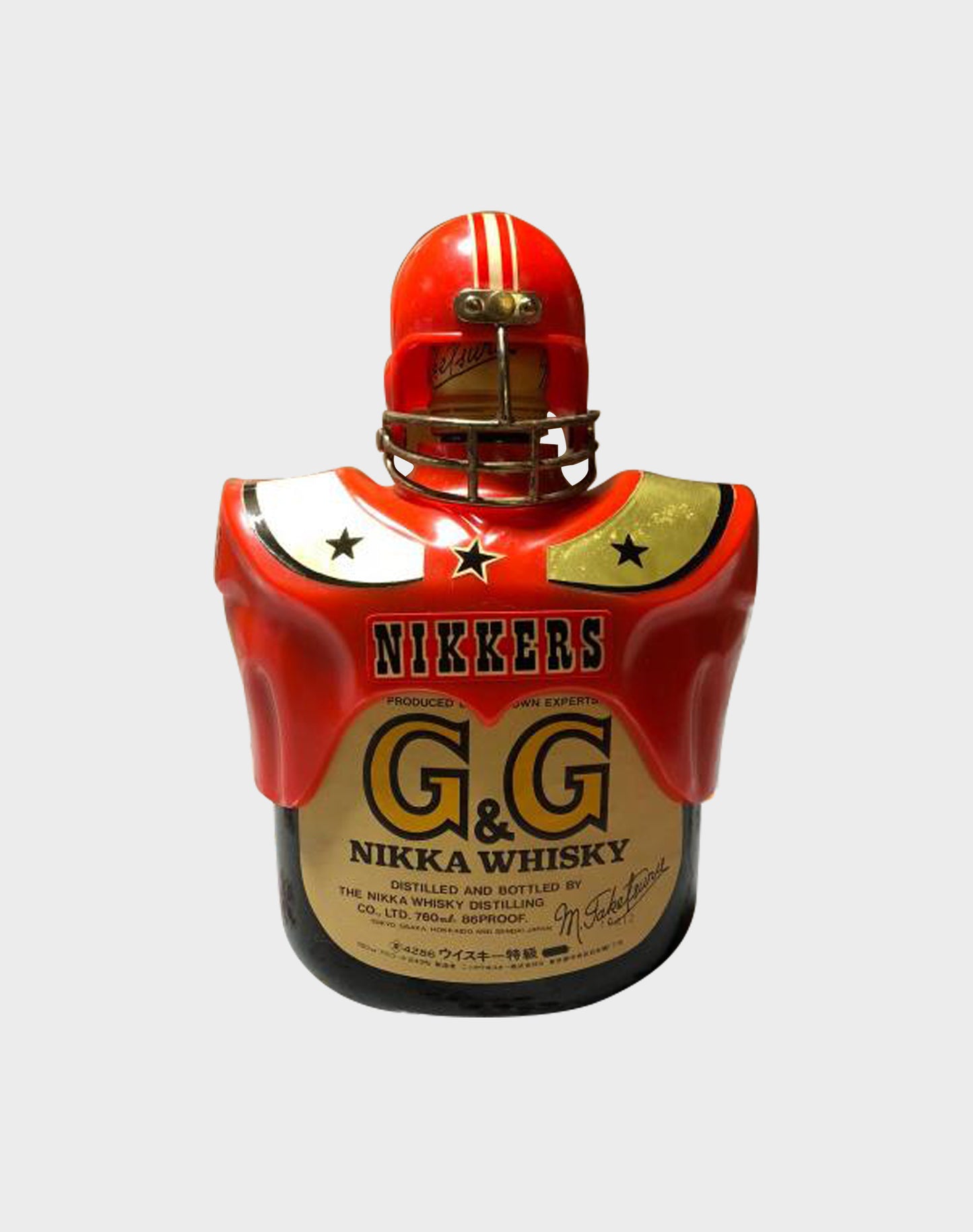 Nikka G&G Taketsuru Blended with American Football Bottle Holder (No Box)