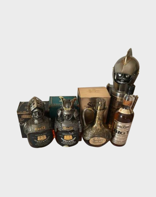 Nikka G&G Whisky Warlord Armor Figure Bottle Set