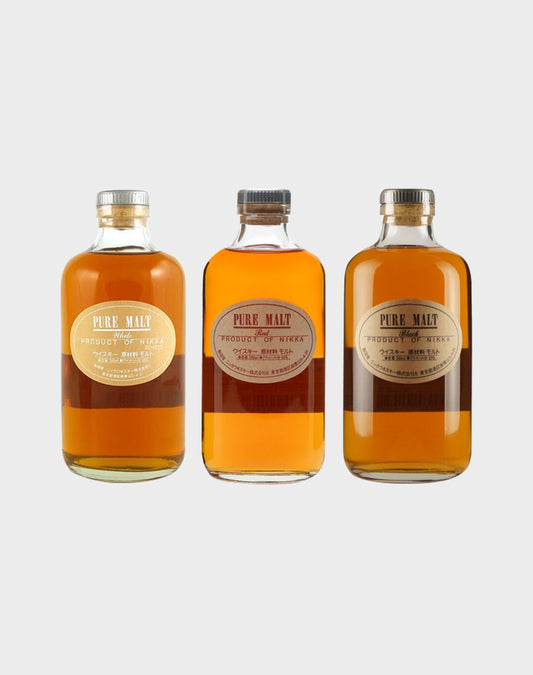 Nikka Pure Malt White, Red & Black Set