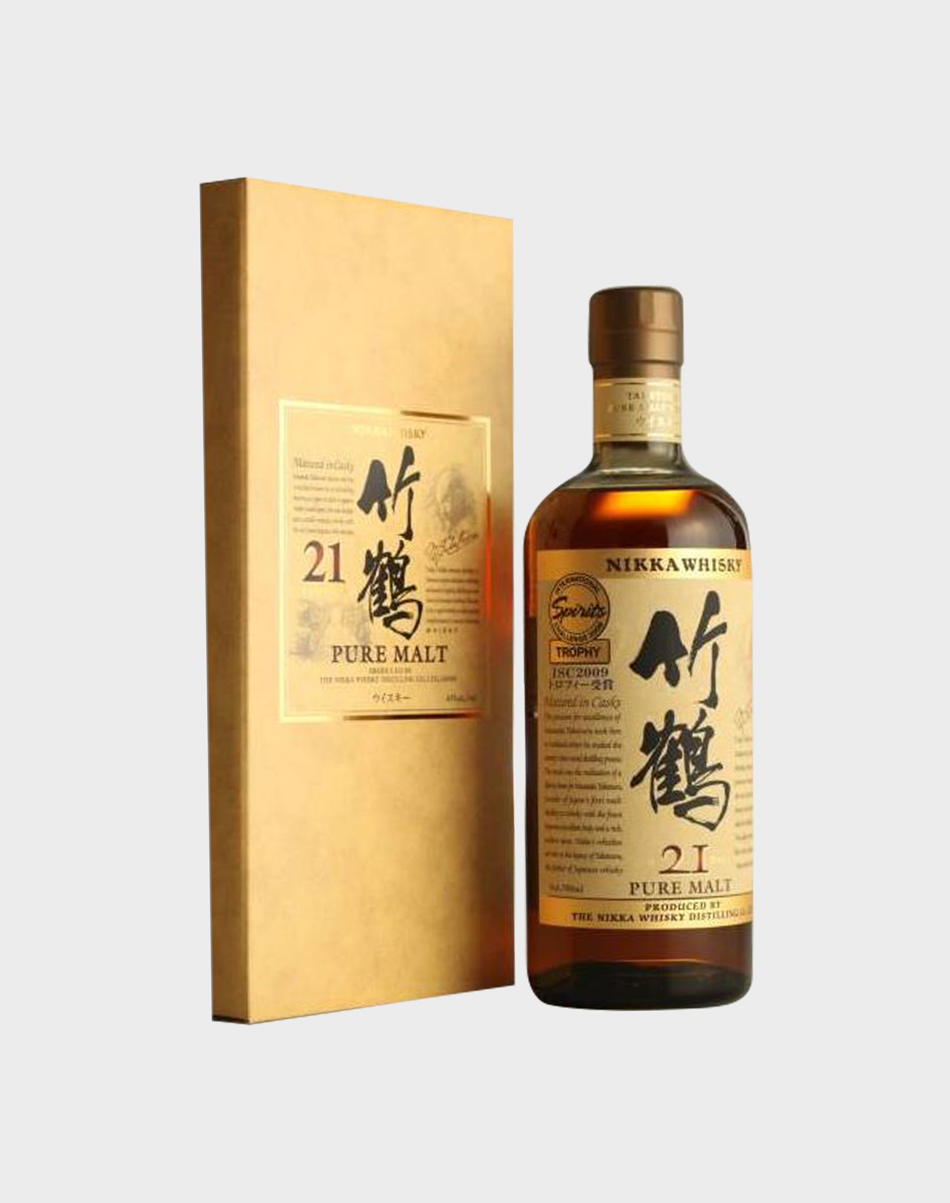 Nikka Taketsuru 21 Year Old ISC 2009 Commemorative Label Bottle